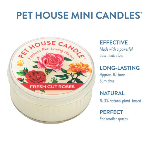 Fresh Cut Roses Mini Candle