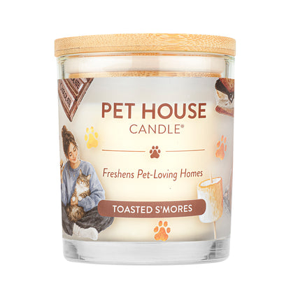 Toasted S'mores Pet House Candle front